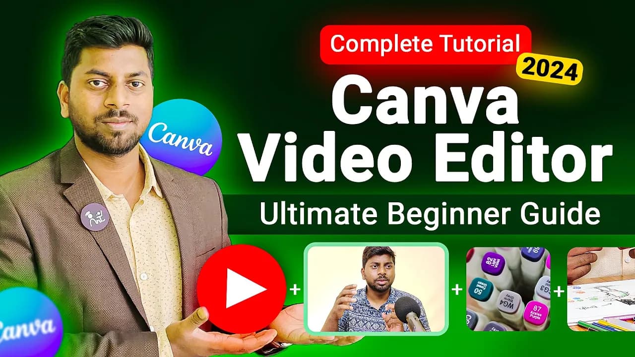 Canva Video Editor Complete for Beginners ! Full Canva Tutorial 2024